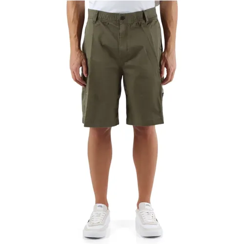 Cargo Stretch Baumwoll Bermuda Shorts , Herren, Größe: S - Calvin Klein Jeans - Modalova