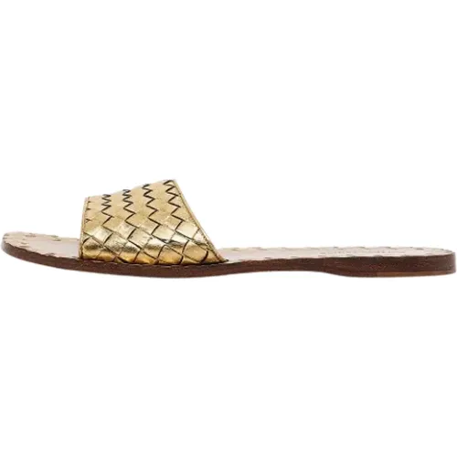 Pre-owned Flats, female, , Size: 6 1/2 US Pre-owned Leather flats - Bottega Veneta Vintage - Modalova