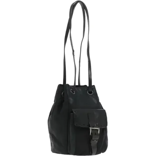 Pre-owned Bucket Bags, female, , Size: ONE SIZE Pre-owned Leather prada-bags - Prada Vintage - Modalova