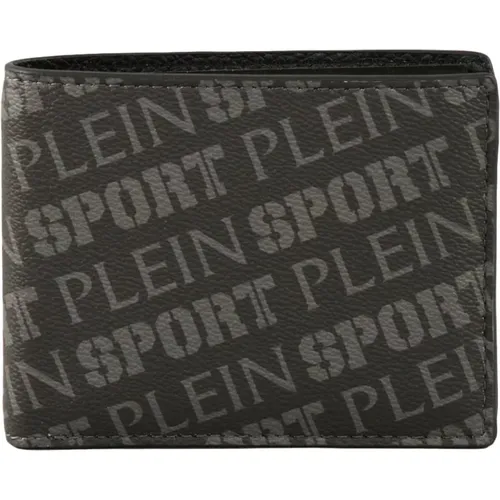 Wallets & Cardholders, male, , Size: ONE SIZE Stylish Wallet in Faux Leather - Plein Sport - Modalova