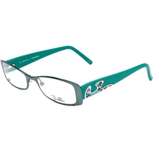 Glasses, female, , Size: ONE SIZE Aquamarine Dial Metal Frames Womens Accessory - EMILIO PUCCI - Modalova