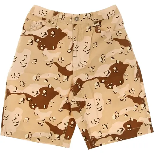 Camouflage Gewaschene Shorts mit Taschen - Karl Kani - Modalova