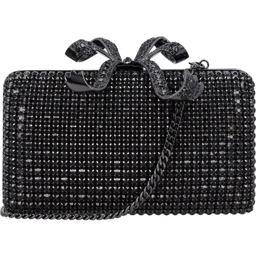 Clutches, female, , Size: ONE SIZE Crystal Box Clutch Handbag - Self Portrait - Modalova