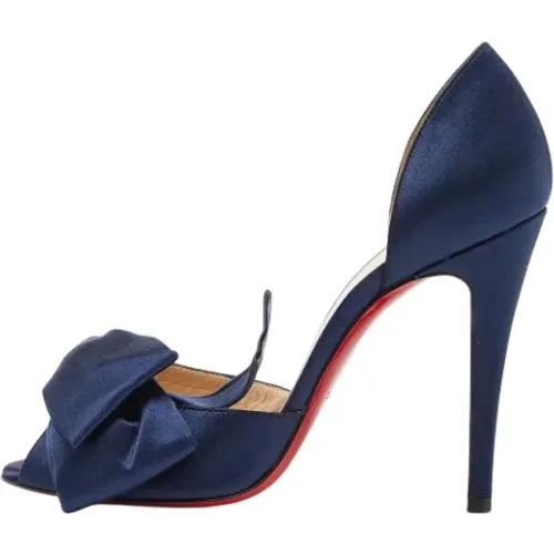 Pre-owned Satin heels , female, Sizes: 5 UK - Christian Louboutin Pre-owned - Modalova
