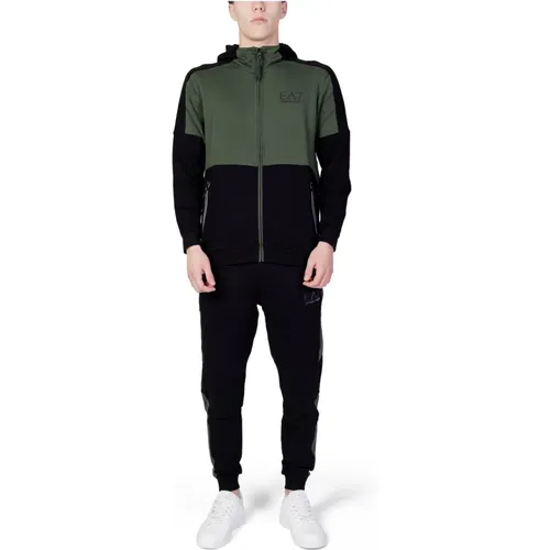 Training Sets, male, , Size: S -Black Complete Tracksuit - Emporio Armani EA7 - Modalova