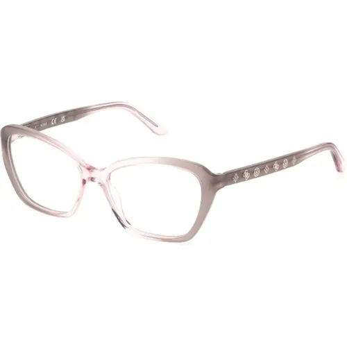 Butterfly Eyeglasses , female, Sizes: 52 MM - Guess - Modalova