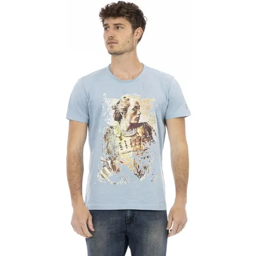 Kurzarm Rundhals T-Shirt , Herren, Größe: M - Trussardi - Modalova