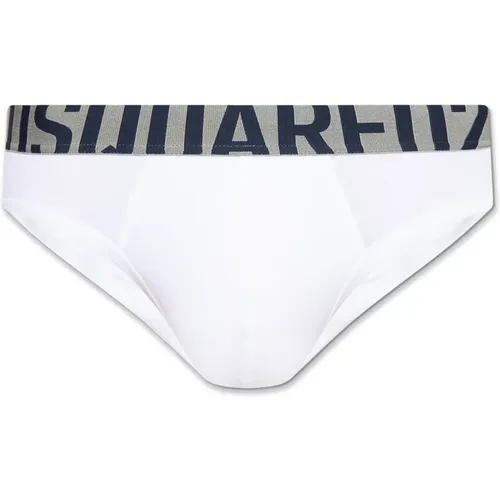 Bottoms, male, , Size: XS Briefs with logo - Dsquared2 - Modalova