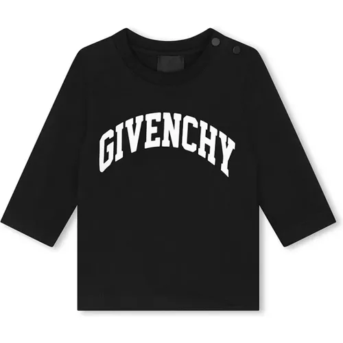 Kinder Schwarzes T-Shirt mit Logo-Druck - Givenchy - Modalova