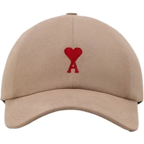 Bestickte Kappe mit Herzdesign - Ami Paris - Modalova