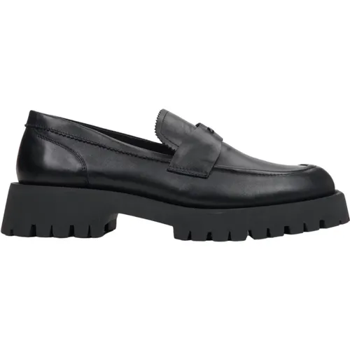 Loafers, female, , Size: 10 US Women`s Leather Loafers with a Chunky Sole Er00114647 - Estro - Modalova