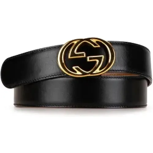 Pre-owned Belts, female, , Size: ONE SIZE Pre-owned Leather belts - Gucci Vintage - Modalova