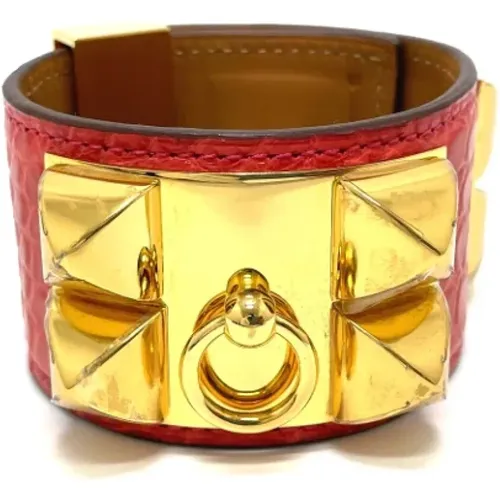 Pre-owned Jewellery, female, , Size: ONE SIZE Pre-owned Leather bracelets - Hermès Vintage - Modalova