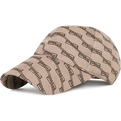 Caps, male, , Size: S Monogram Logo Baseball Cap /Brown - Balenciaga - Modalova