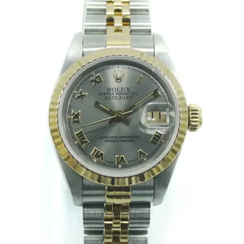 Pre-owned Stainless Steel watches , female, Sizes: ONE SIZE - Rolex Vintage - Modalova