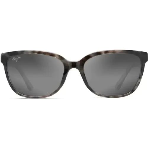 Lotus Honi - Gray Tortoise Sunglasses , unisex, Sizes: ONE SIZE - Maui Jim - Modalova