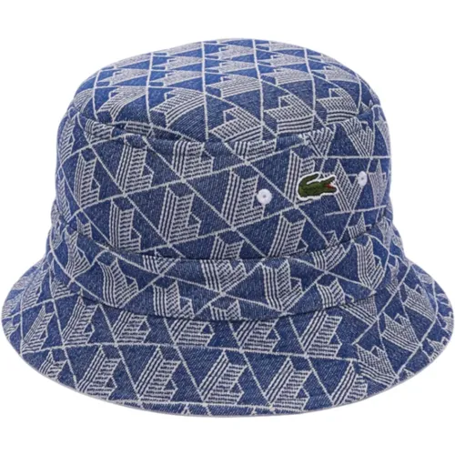 Blauer Bucket Hat mit Iconic Design , Herren, Größe: M - Lacoste - Modalova