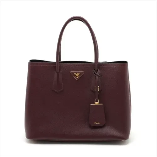 Pre-owned Tote Bags, female, , Size: ONE SIZE Pre-owned Leather totes - Prada Vintage - Modalova