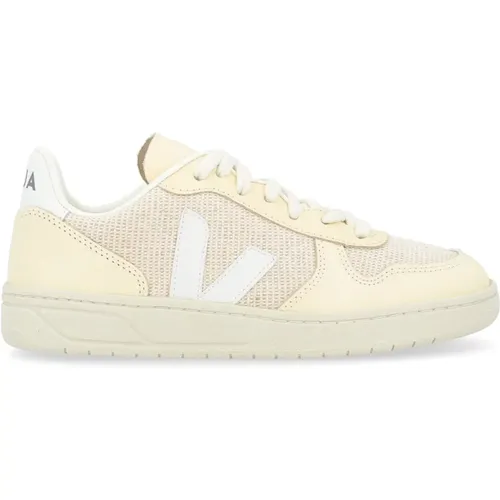 Beige J-Mesh V-10 Sneaker , female, Sizes: 7 UK, 5 UK, 8 UK, 3 UK, 6 UK, 4 UK - Veja - Modalova