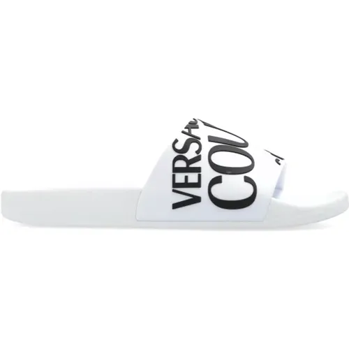 Slides mit Logo , Damen, Größe: 36 EU - Versace Jeans Couture - Modalova