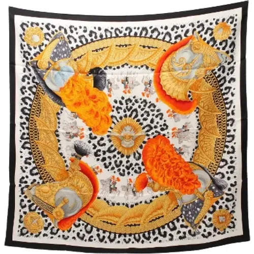 Pre-owned Scarves, female, , Size: ONE SIZE Pre-owned Silk scarves - Hermès Vintage - Modalova