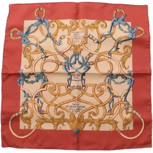 Pre-owned Scarves, female, , Size: ONE SIZE Pre-owned Silk scarves - Hermès Vintage - Modalova