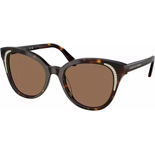 Dark Sunglasses Sk6031 Model , female, Sizes: 53 MM - Swarovski - Modalova