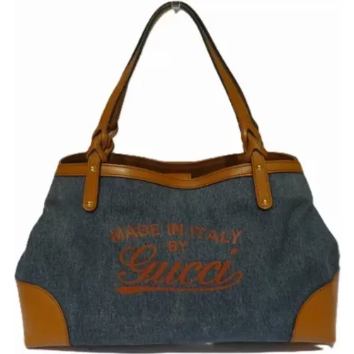 Pre-owned Tote Bags, female, , Size: ONE SIZE Pre-owned Leather totes - Gucci Vintage - Modalova