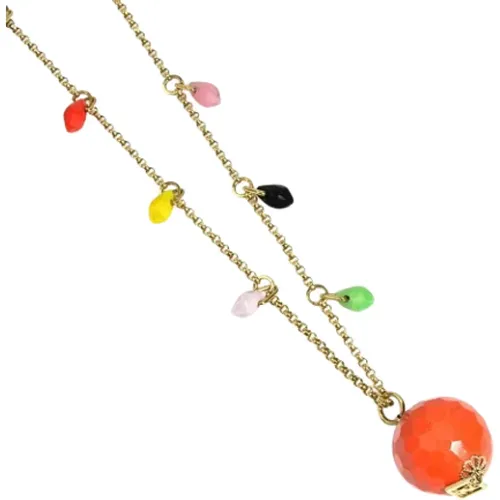 Pre-owned Jewellery, female, , Size: ONE SIZE Pre-owned Fabric necklaces - Fendi Vintage - Modalova