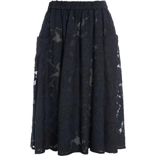 Midi Skirts, female, , Size: L Floral Fil Coupé Skirt - Bitte Kai Rand - Modalova