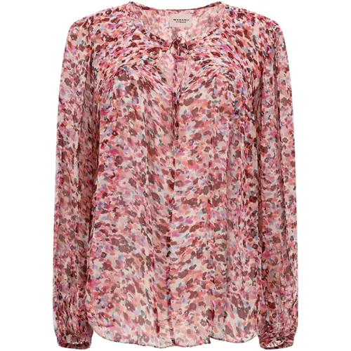 Blouses, female, , Size: L Floral Print Daytonea Shirt - Isabel Marant Étoile - Modalova