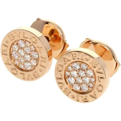 Pre-owned Rose Gold earrings , female, Sizes: ONE SIZE - Bvlgari Vintage - Modalova