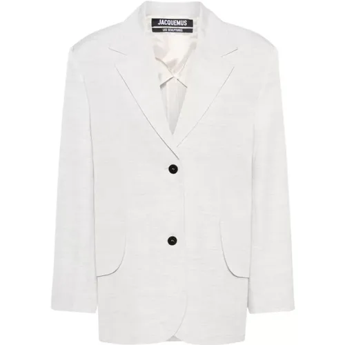 Light Grey Jacket Titolo , female, Sizes: XS, 2XS - Jacquemus - Modalova