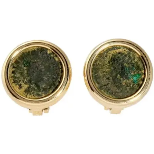 Pre-owned Jewellery, female, , Size: ONE SIZE Pre-owned Gold earrings - Bvlgari Vintage - Modalova