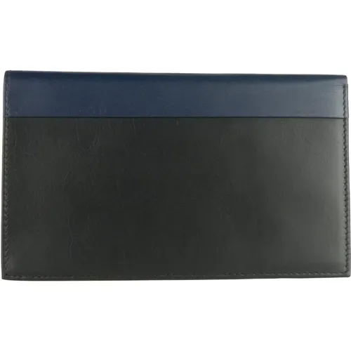 Wallets & Cardholders, male, , Size: ONE SIZE Blue and Card Holder Wallet - Cavalli Class - Modalova