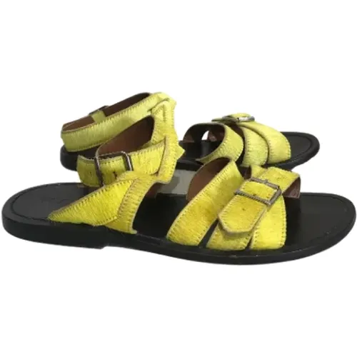 Pre-owned Leather sandals , female, Sizes: 4 UK - Marni Pre-owned - Modalova