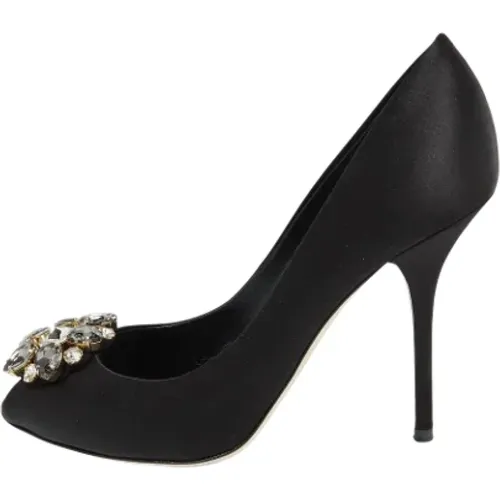 Pre-owned Pumps, female, , Size: 9 1/2 US Pre-owned Satin heels - Dolce & Gabbana Pre-owned - Modalova