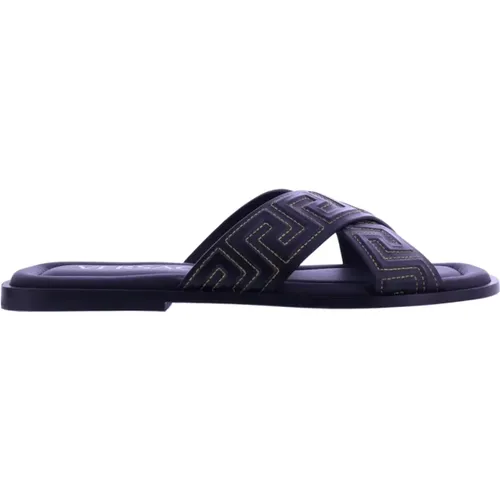 Sliders, male, , Size: 8 US Sliders - Versace - Modalova