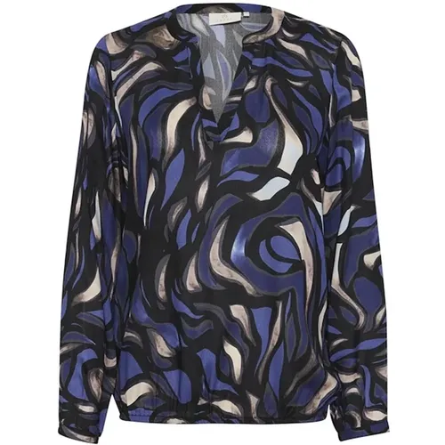 Blouses, female, , Size: XS Abstract Graphic Blouse Top - Kaffe - Modalova