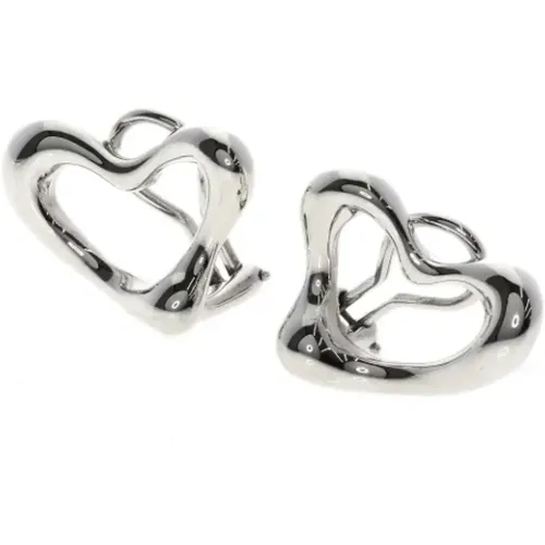 Pre-owned Jewellery, female, , Size: ONE SIZE Pre-owned Silver earrings - Tiffany & Co. Pre-owned - Modalova