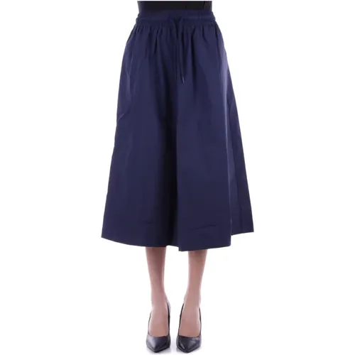 Blaue Röcke mit Logo und Taschen , Damen, Größe: M - New Balance - Modalova