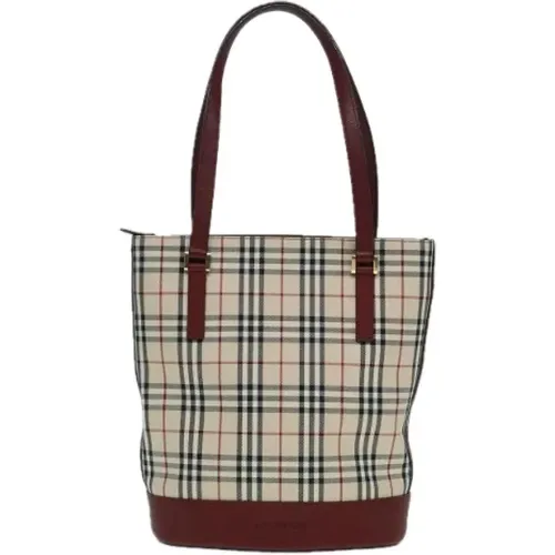 Pre-owned Tote Bags, female, , Size: ONE SIZE Pre-owned Canvas totes - Burberry Vintage - Modalova