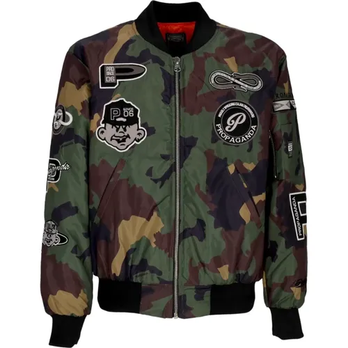 Bomber Jackets, male, , Size: M Camo Bomber Jacket - Propaganda - Modalova