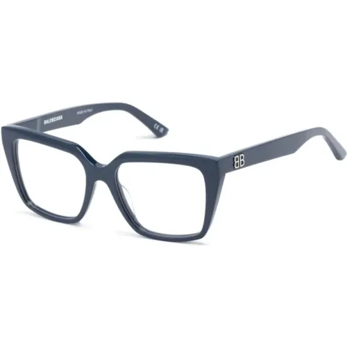 Blaue Optische Brille Stilvoll und vielseitig,Blaue Optische Brille Must-Have,Glasses,Lila Optische Brille Stilvolles Must-Have - Balenciaga - Modalova