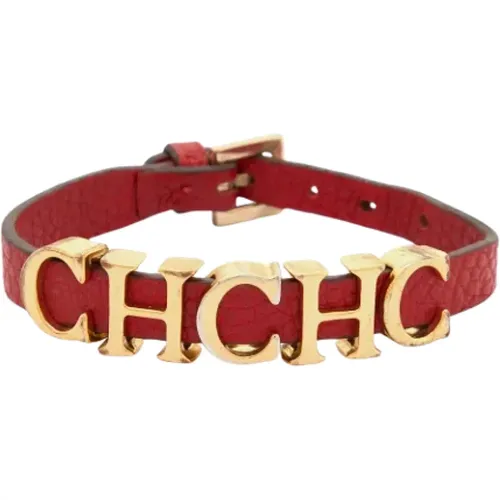 Pre-owned Leather bracelets , female, Sizes: ONE SIZE - Carolina Herrera Pre-owned - Modalova