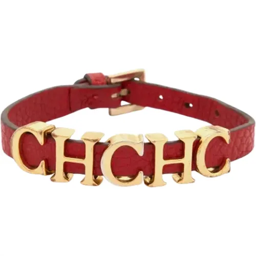 Pre-owned Jewellery, female, , Size: ONE SIZE Pre-owned Leather bracelets - Carolina Herrera Pre-owned - Modalova