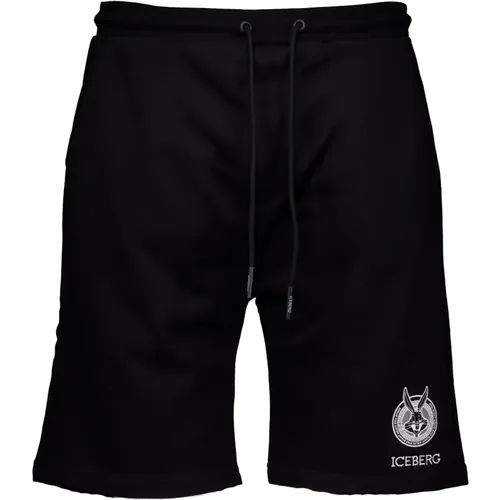 Schwarze Shorts , Herren, Größe: S - Iceberg - Modalova