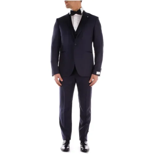 Single Breasted Suits, male, , Size: 3XL Single Breasted Suit Set - Tagliatore - Modalova