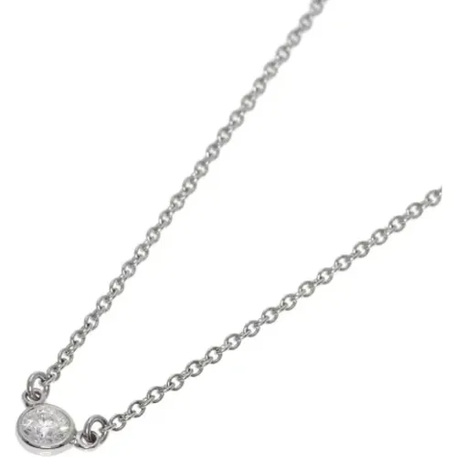 Pre-owned Jewellery, female, , Size: ONE SIZE Pre-owned Platinum necklaces - Tiffany & Co. Pre-owned - Modalova