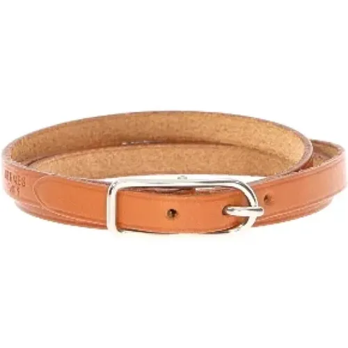 Pre-owned Leather bracelets , female, Sizes: ONE SIZE - Hermès Vintage - Modalova